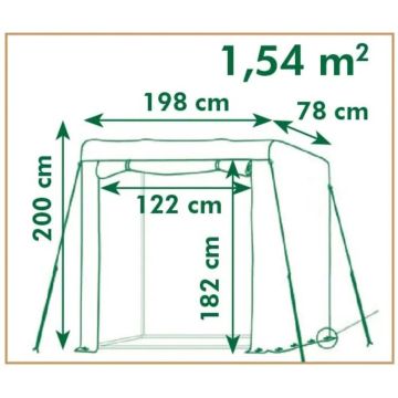 Nature - Tomatentuinkas H200 x 198 x 78cm