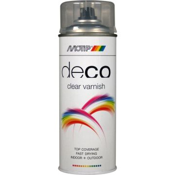 Motip deco alkyd hoogglans blanke lak (01603) - 400 ml.