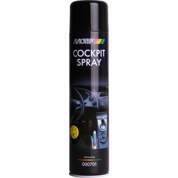 MoTip Car Care Black Cockpitspray Semi Gloss / Zijdeglans 600ml spuitbus