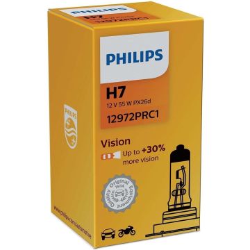 Philips Vision H7 55W 12V- Gloeilamp, verstraler | 12972PRC1