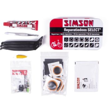 Simson Bandenreparatieset - Bandenplakset Compleet - Type Select t.b.v. Fiets - 23 delig