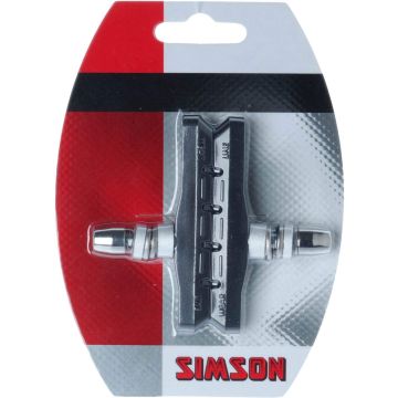 Simson Remblokken V-brake 72 X 12,5 Mm Zwart 2 Stuks