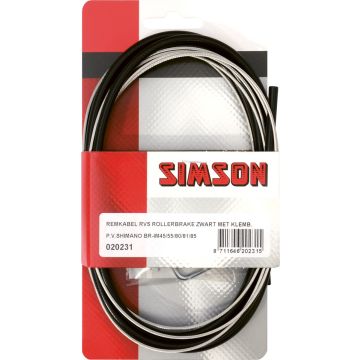 Simson Remkabel Shimano Rollerbrake RVS Zwart