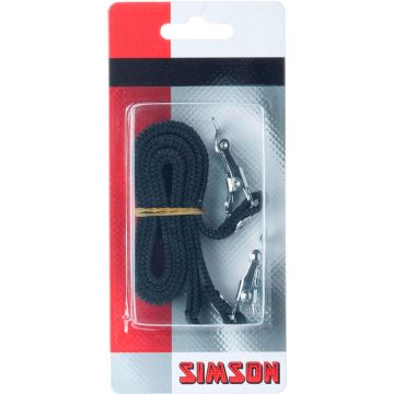 Simson Toeclipsriemen Zwart 2 Stuks