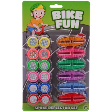 Johntoy Spaakflitsers Bike Fun 18 Stuks