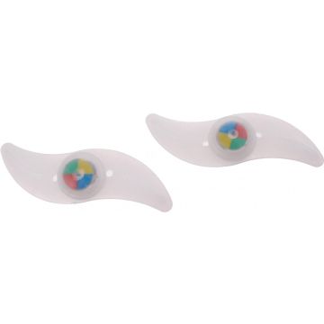 2x Spaakverlichting fiets wieldecoratie 12 cm multicolor - Fietsverlichting - Fietswiel verlichting - Veilig fietsen