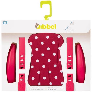 Qibbel Stylingset Luxe Voorzitje Polka Dot Rood