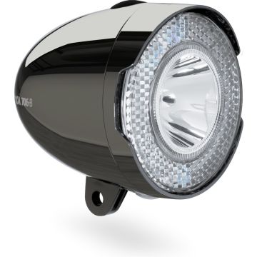 AXA 706 15 Lux - Fietslamp voorlicht - LED Koplamp - Fietsverlichting op Batterij - Chrome