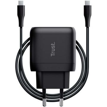 Trust Maxo - Laptoplader - 45 W - USB-C - 2m kabel - Zwart