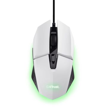 Trust GXT 109W Felox - Bedrade Gaming Muis - 6400 DPI - Verlichting - Wit