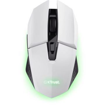 Trust GXT 110W Felox - Draadloze Gaming Muis - 4800 DPI - Verlichting - Wit