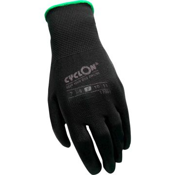 Cyclon Werkhandschoenen Nylon/pu Unisex Zwart/groen Maat 9