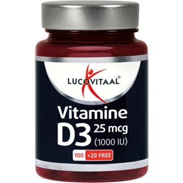 Lucovitaal Vitamine D3 25 microgram Voedingssupplement - 120 Capsules