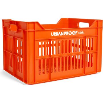 urban proof fietskrat recycled kunststof 30l oranje 40x30x25 cm