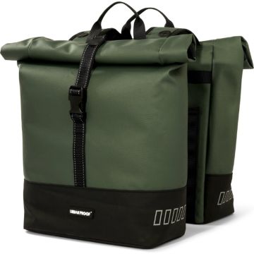 Urban Proof - Double Rolltop Bike Bag 38L- Green