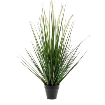 Kunstplant groen gras sprieten 90 cm - Grasplanten/kunstplanten voor binnen gebruik