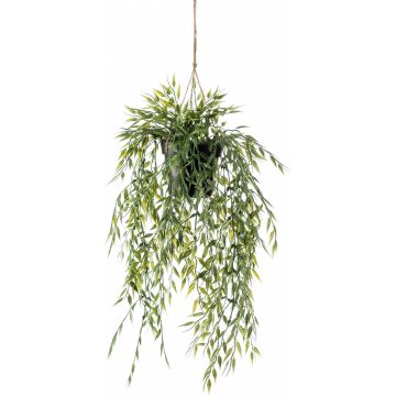 Emerald Kunstplant hangend in pot bamboe 50 cm