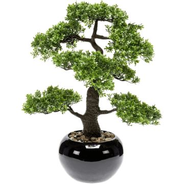 Emerald Kunstplant mini bonsai ficus groen 47 cm 420006