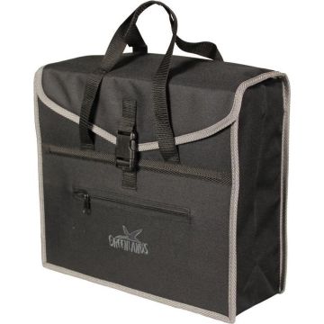 Greenlands fietstas - shopper tas - 20l - zwart/grijs