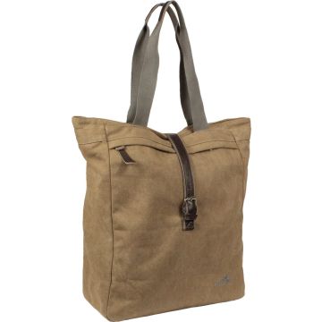 Greenlands canvas camel - fietstas - Shopper - met jeans voering - camel bruin - 20 liter