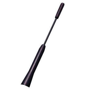 AutoStyle Universele aluminium antenne - Shortstick 16v - Zwart