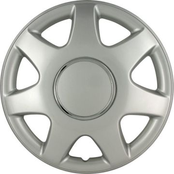 Autostyle Wieldoppen Florida 15 Inch Abs Zilver Set Van 4