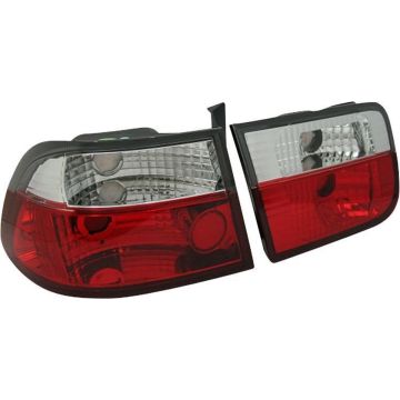 AutoStyle Set Achterlichten passend voor Honda Civic Coupe 1996-2001 - Rood/Helder