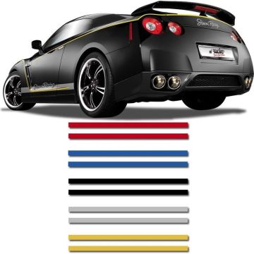 AutoStyle Universele zelfklevende striping AutoStripe Cool270 - Blauw - 2+2mm x 975cm