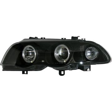 AutoStyle Set Koplampen passend voor BMW 3-Serie E46 Sedan/Touring 1998-2001 - Zwart - incl. Knipperlichten &amp; Angel-Eyes