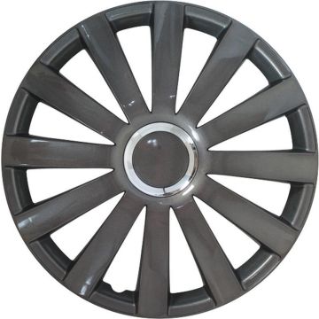 Autostyle Wieldoppen Spyder 14 Inch Abs Gunmetal Set Van 4