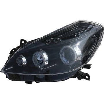 AutoStyle Set Koplampen passend voor Renault Clio III 2005-2007 - Zwart - incl. Angel-Eyes