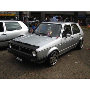 AutoStyle Motorkapsteenslaghoes Volkswagen Golf I/Jetta I 1977-1983 (+ cabrio 1983-) + Alfa Romeo 75 1985-1991 zwart