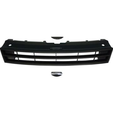 AutoStyle Embleemloze Grill passend voor Volkswagen Polo 6R 2009-2014 - Zwart