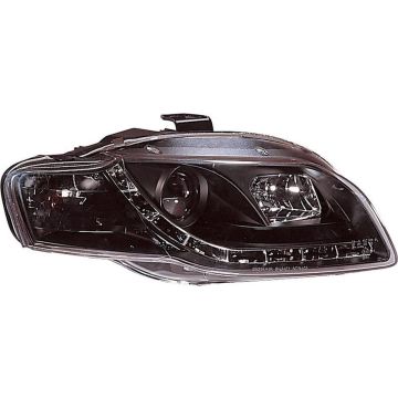 AutoStyle Set Koplampen incl. DRL Audi A4 B7 2005-2008 - Zwart - incl. Motor