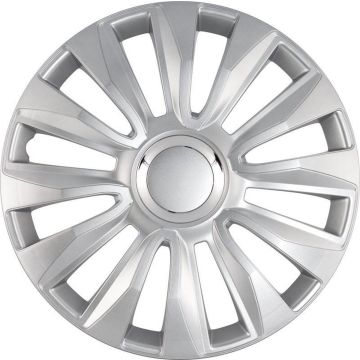 Autostyle Wieldoppen Avalone Pro 13 Inch Abs Zilver Set Van 4