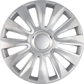 Autostyle Wieldoppen Avalone Pro 16 Inch Abs Zilver Set Van 4