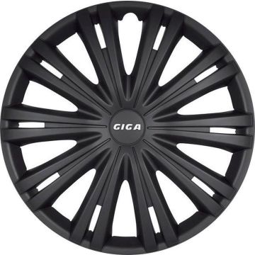 Autostyle Wieldoppen 13 inch Giga Mat zwart - ABS