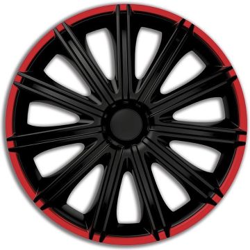 Autostyle Wieldoppen 13 inch Nero Zwart/Rood - ABS