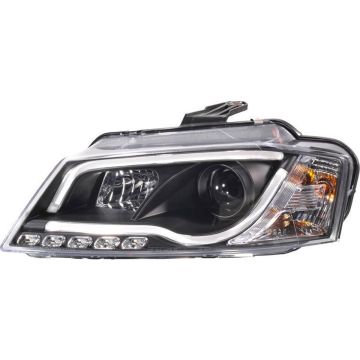 AutoStyle Set Koplampen incl. DRL 'Light-Bar' passend voor Audi A3 2008-2012 - Zwart