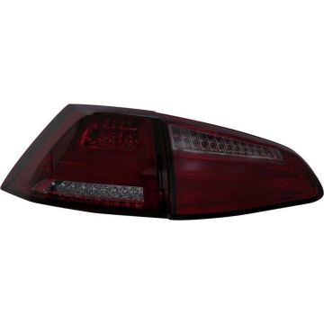 AutoStyle Set LED Achterlichten passend voor Volkswagen Golf VII 3/5-deurs 2012-2017 - Rood/Smoke