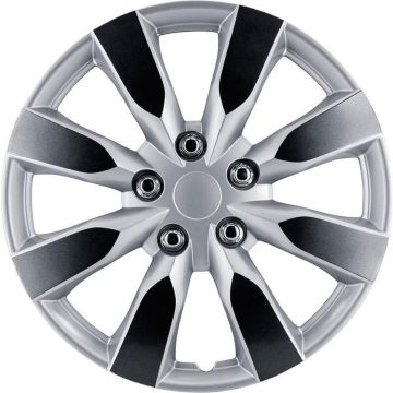 Autostyle Wieldoppen 15 inch Arkansas Zilver/Gunmetal - ABS