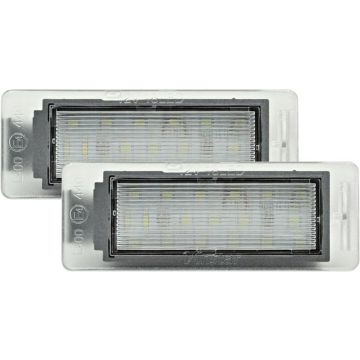 AutoStyle Set pasklare LED nummerplaat verlichting passend voor Opel Insignia Sportstourer 2013- &amp; Mokka