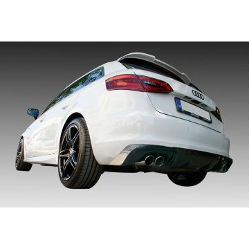 Motordrome Achterbumperskirt (Diffuser) passend voor Audi A3 8V Sportback 2012- (Uitlaatuitsparing links+rechts) (ABS)