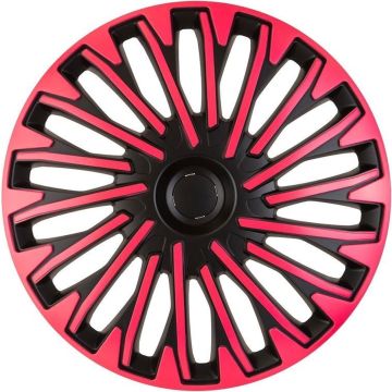 AutoStyle 4-Delige Wieldoppenset Soho 13-inch zwart/roze