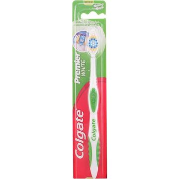 Colgate - Premier White Medium Toothbrush - Zubní kartáček