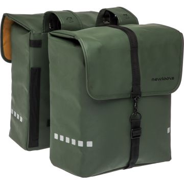 New Looxs Odense Double Dubbele Fietstas - 39 liter - Groen