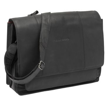 New Looxs Fellini Laptoptas Fietstas - Leer - 15 inch Laptopvak - 18 liter - Zwart