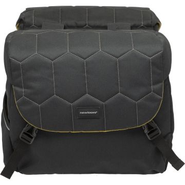 New Looxs Quilted Mondi Joy Double Dubbele Fietstas - 38 liter - Zwart