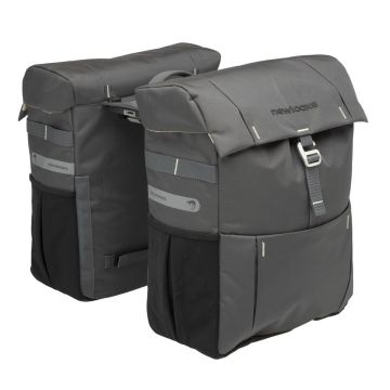 New Looxs Vigo Double Dubbele Fietstas MIK - 37 liter - Grijs