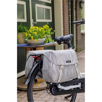 Dubbele fietstas New Looxs Joli Alma 37L - 38 x 18 x 30 cm (2x) - sand